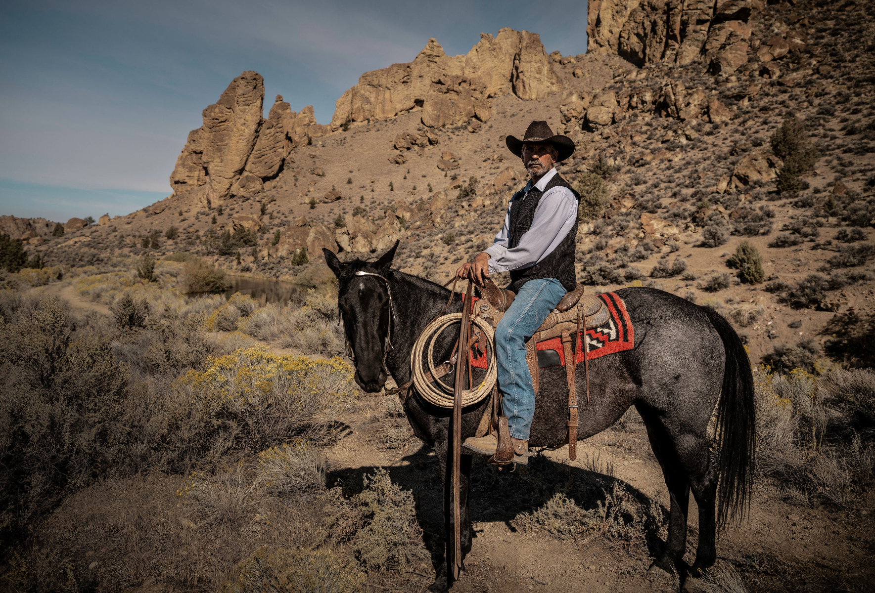 Horseman for OnPoint Credit Union campaign : commercial assignments : Oregon based Commercial Photographer and Cinematographer Gary Nolton 