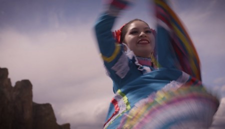Latina dancer from 'Color on Color' music video shoot