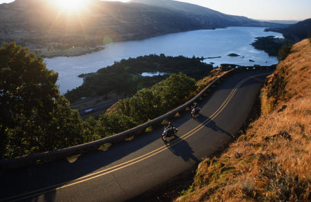 in the Columbia Gorge for Honda Motorcycle